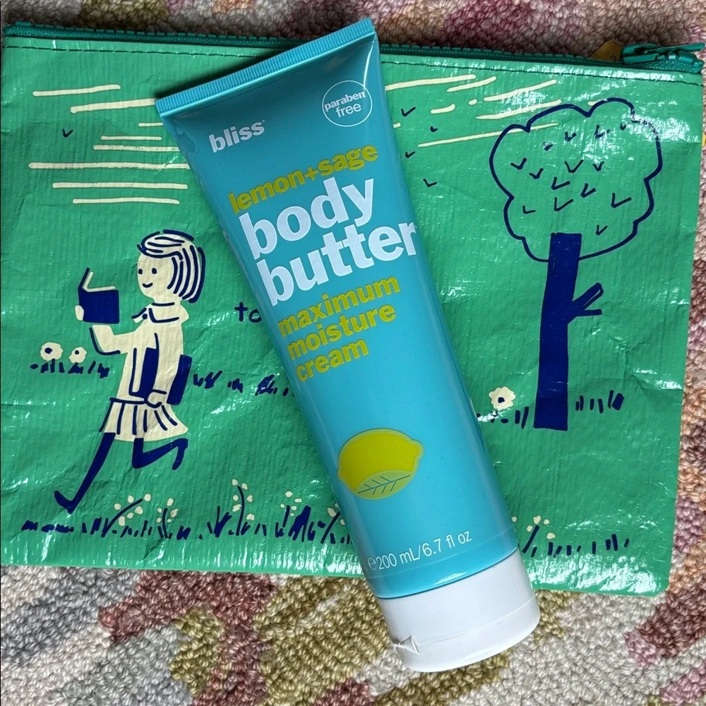 Bliss Lemon+Sage Body Butter maximum moisture cream 6.7 oz sealed